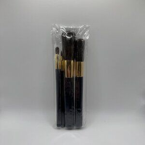 ESTEE LAUDER 4 Piece Makeup Brush Set Powder Blush Eyeshadow Lips  - NEW